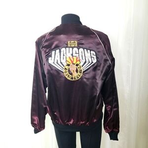 Vintage Deadstock Jacksons World Tour 1984 Pepsi satin bomber jacket size medium